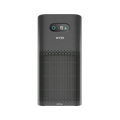 Black Wyze air purifier on a transparent background