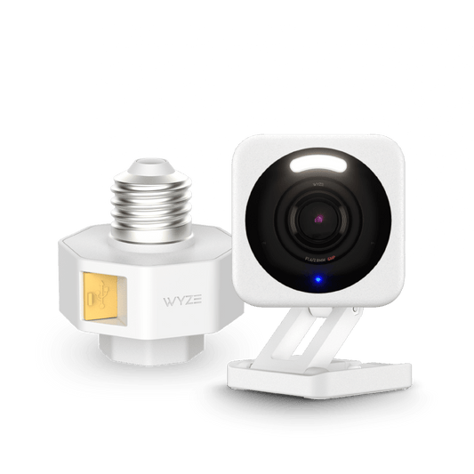 Cam v4 + Lamp Socket v2 Bundle SVB - LS2 - C4WH - Wyze Labs, Inc.