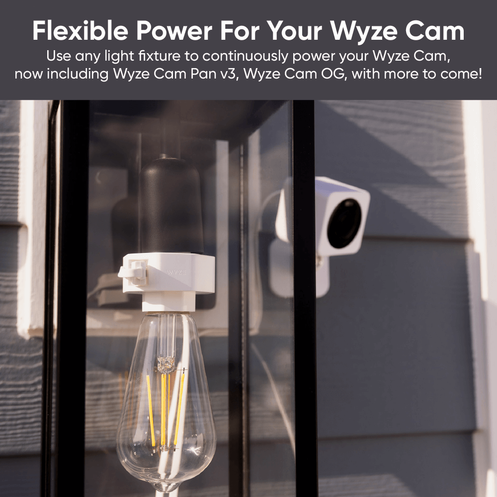 Cam v4 + Lamp Socket v2 Bundle SVB - LS2 - C4WH - Wyze Labs, Inc.