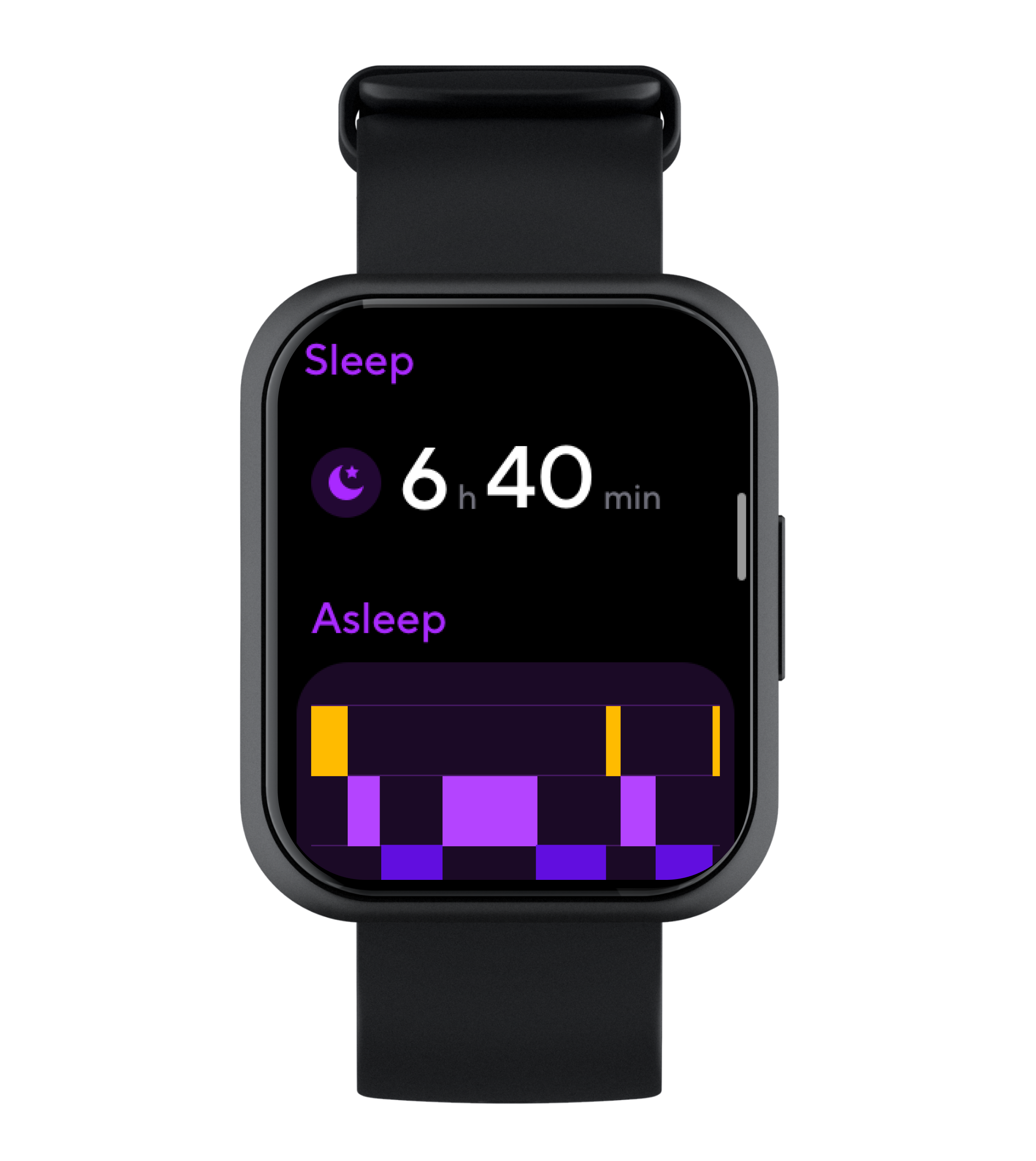Watch screen showing Sleep Monitoring 