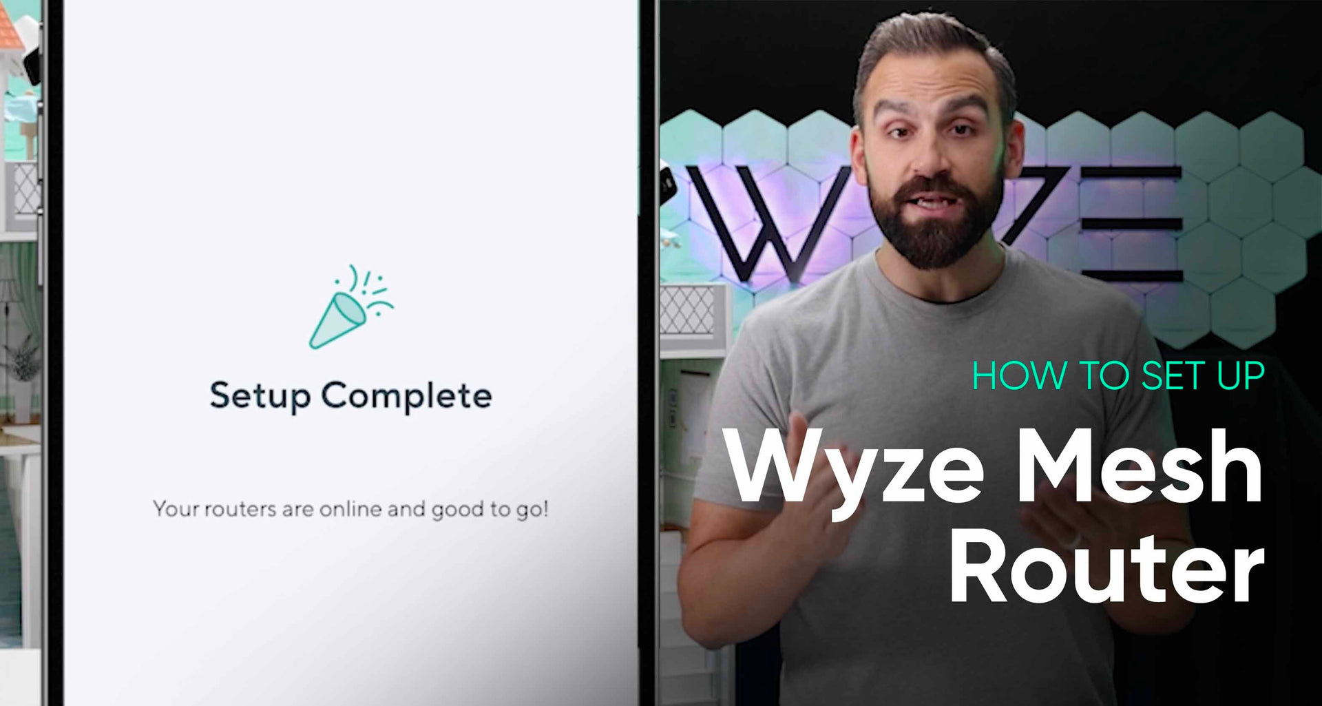 Load video: Get walked step by step through the Wyze Mesh Router set up process.