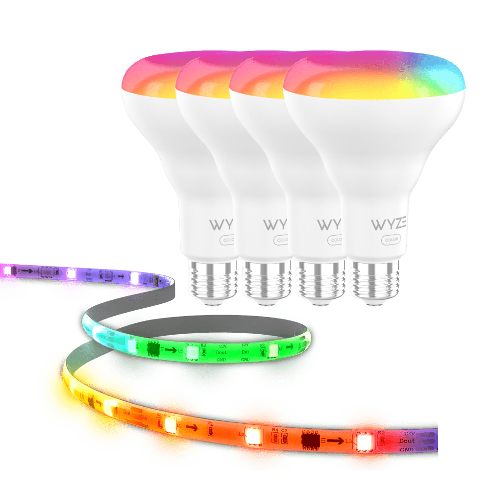 Smart Lighting Kit - Bulb Color BR30 + Light Strip Pro Bundle PVB - LPBR30C - 4PK - 2 - WLPSTPR - 5 - Wyze Labs, Inc.