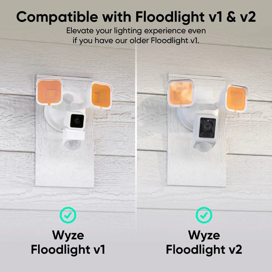 Wyze Cam Floodlight v2 + FREE Color Filters - Transform your space with 6 pairs of color filters for every mood and occasion.