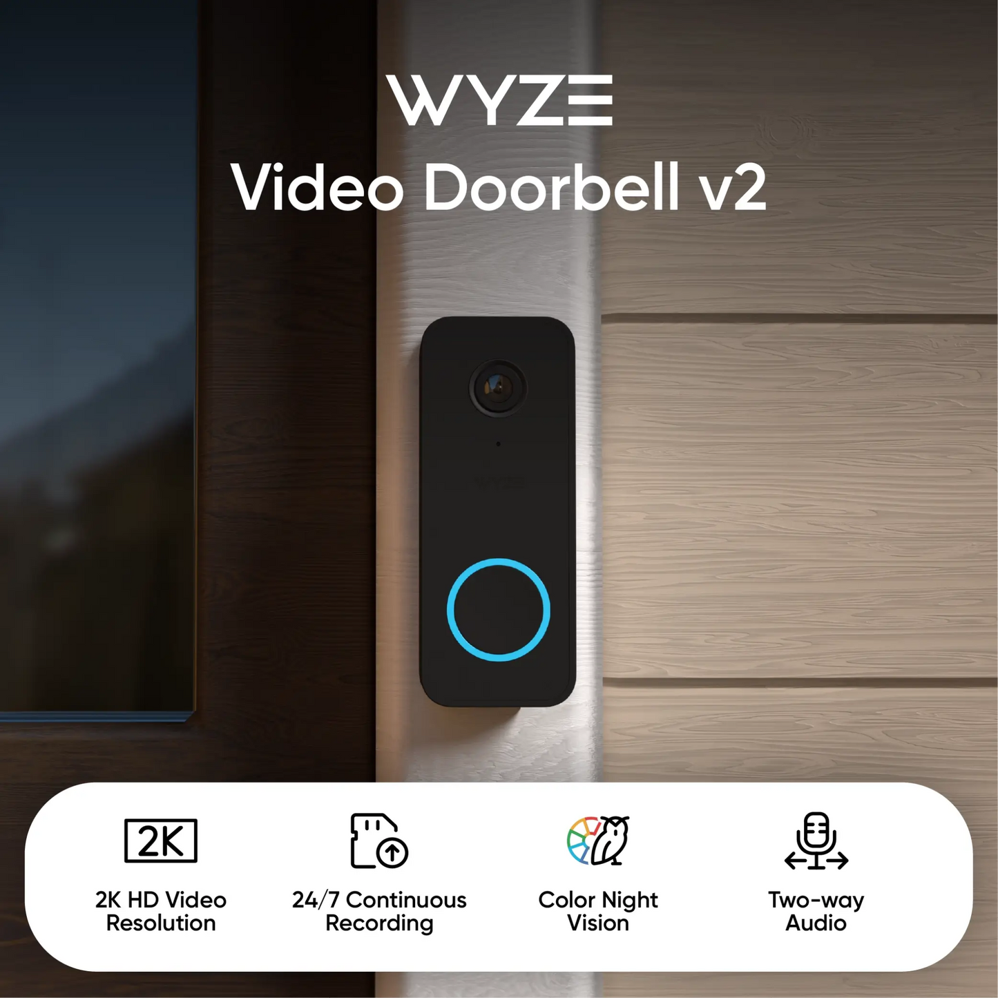 Wyze Video Doorbell v2 WVDWDV2 - Wyze Labs, Inc.