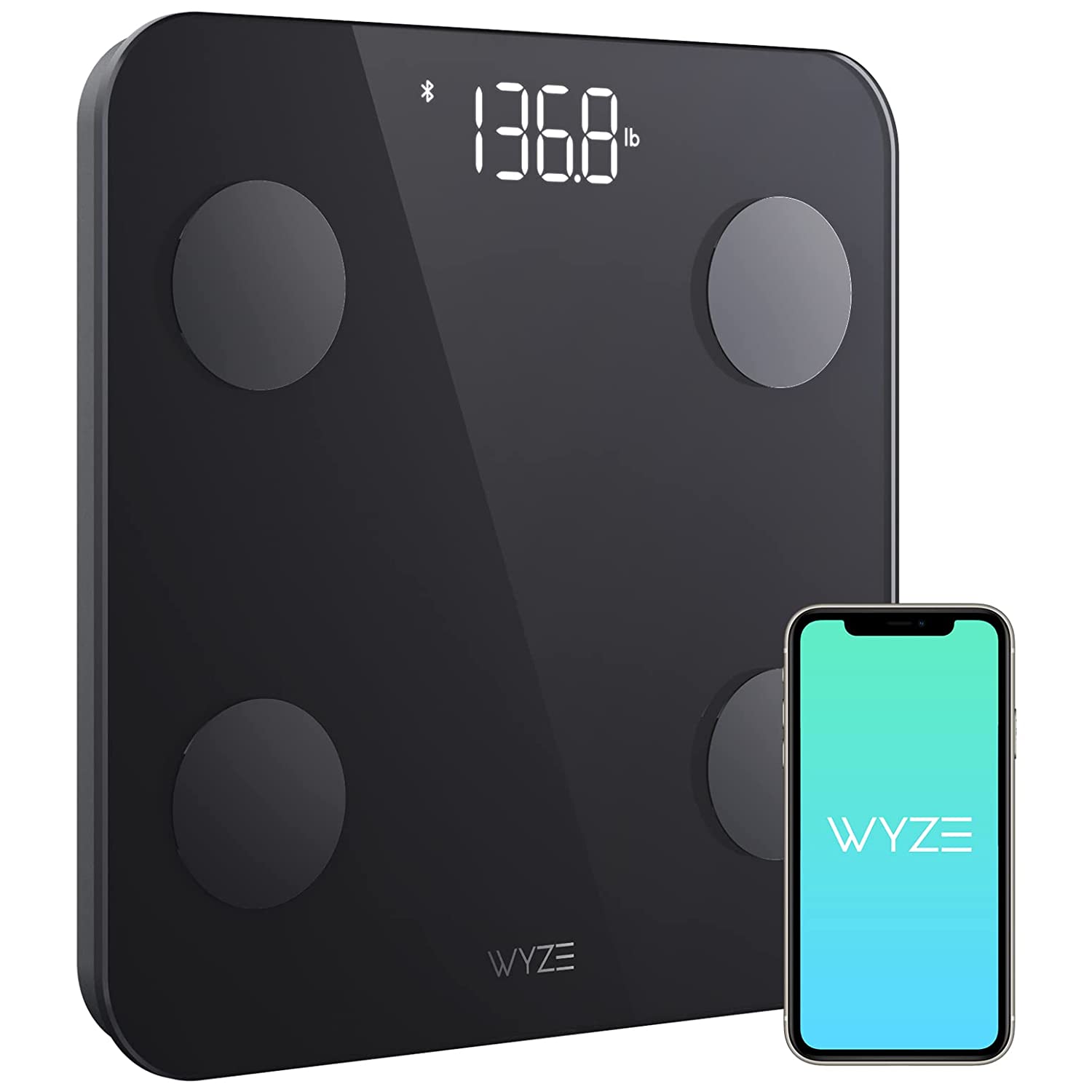 WYZE Scale S, Bluetooth connected Smart scale for Body Weight and