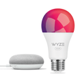 Google Nest Mini + Wyze Bundles - Nest Mini + Wyze Bulb Color A19 1-Pack