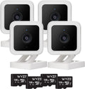 Wyze + Subway Small Business Bundle - Wyze Cam v3 (x4) + Wyze 128GB microSD (x4)