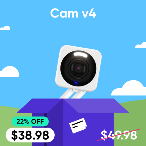 Cam v4 is on sale for 22% off. Now only $38.98.