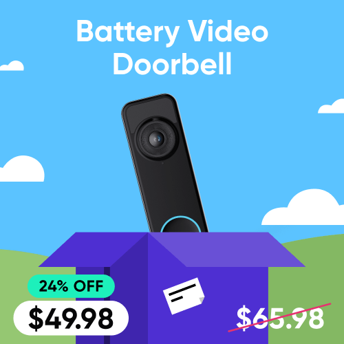 Battery Video Doorbell on sale for 24% off. Now only $49.98.