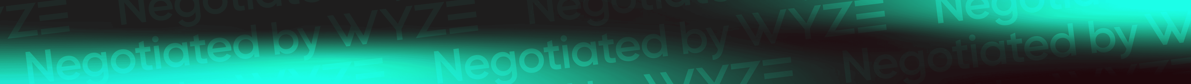 A green background with white letters that spell out negotiated.
