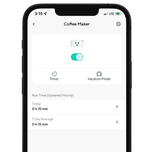 Wyze plug in app settings