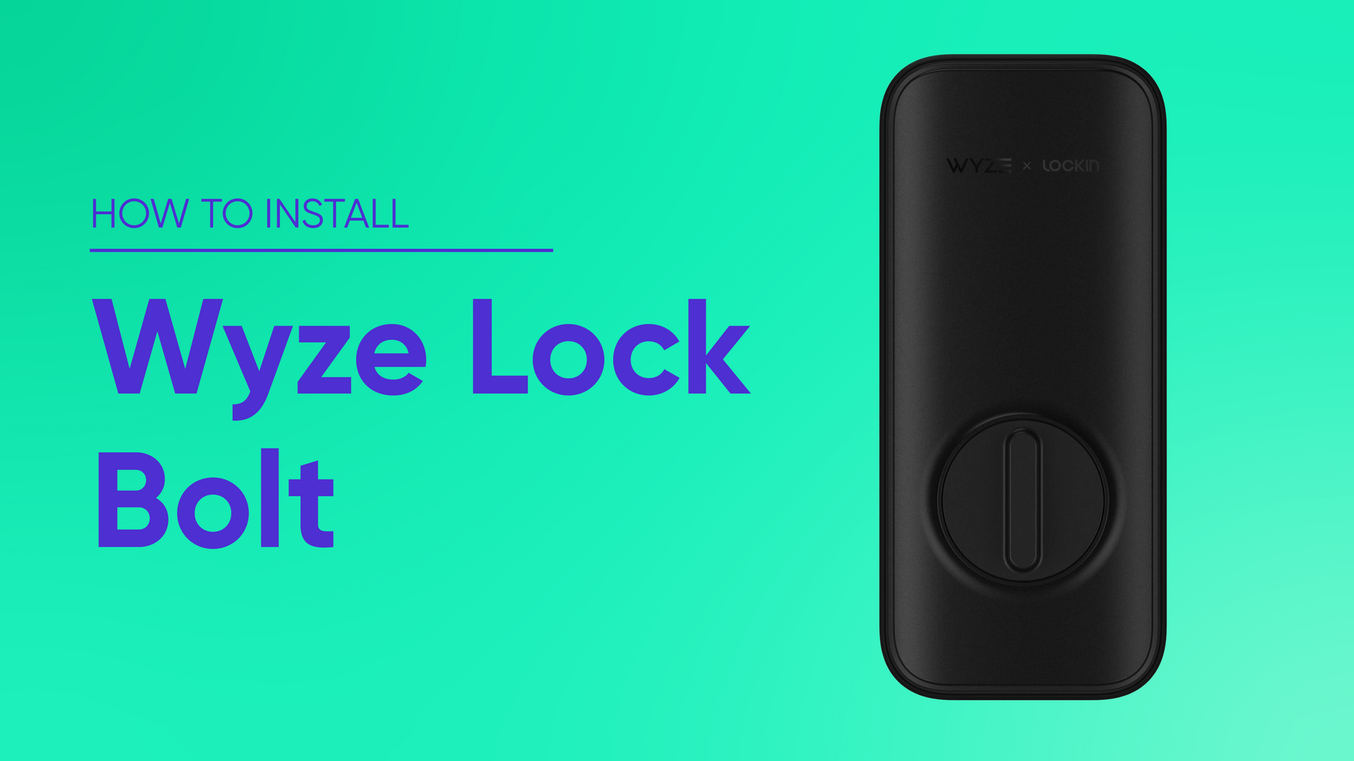 Wyze Lock Bolt Biometric Bluetooth Smart Lock Wyze Labs Inc