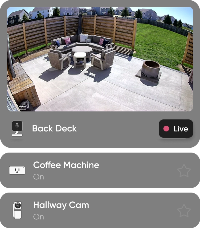 Monitor cameras & control 50+ Wyze devices
