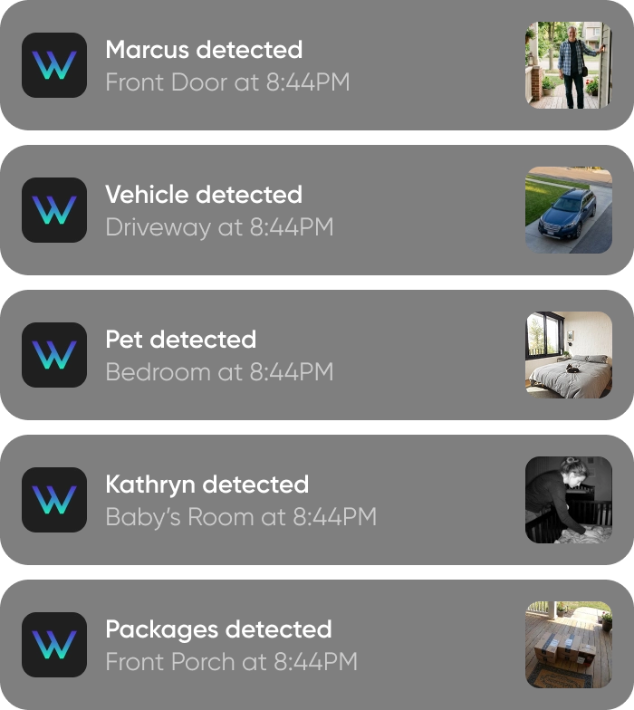 Receive intelligent motion alerts