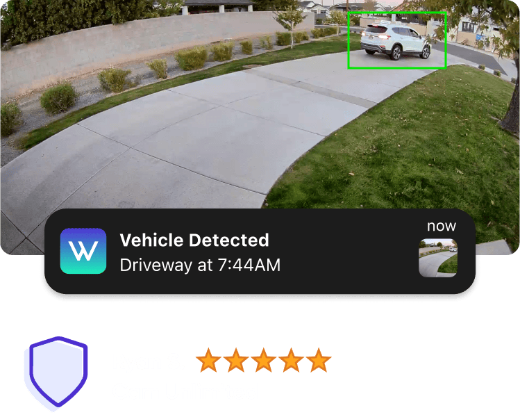 A green and white sign that says "Wyze Service Plans.