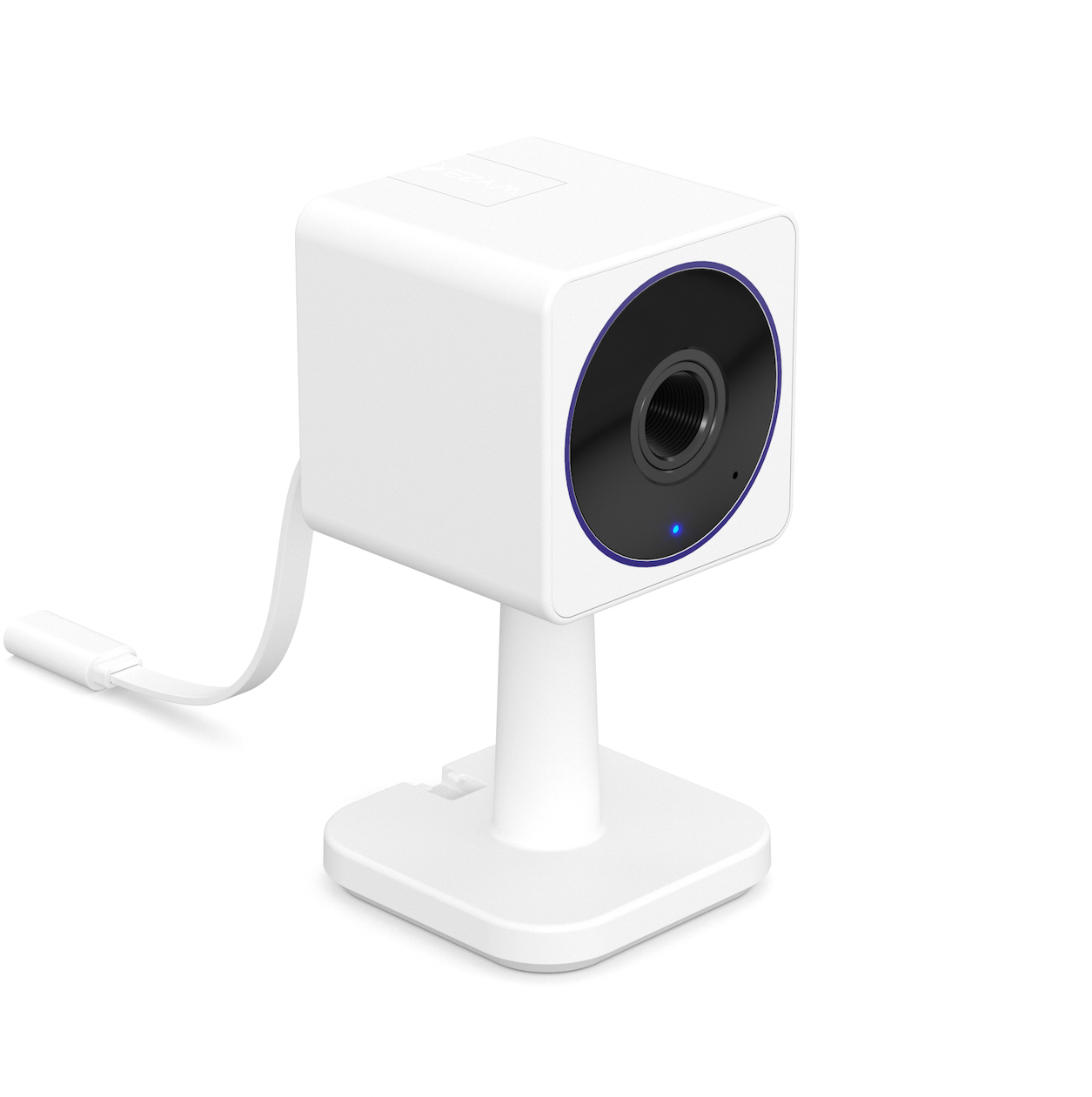 3D render of Wyze Cam OG Telephoto security camera against a white background.