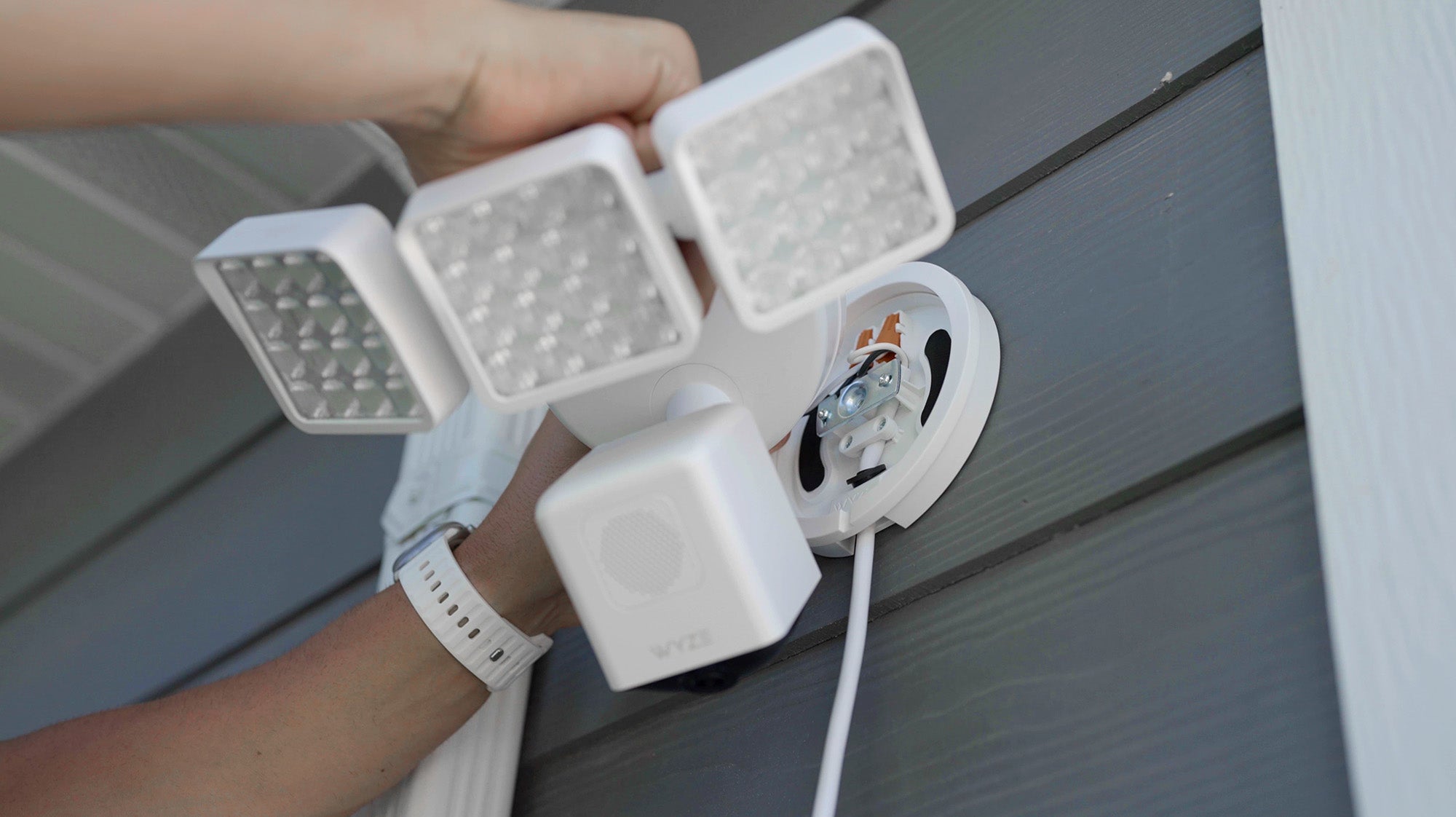 Outdoor Floodlight Installation