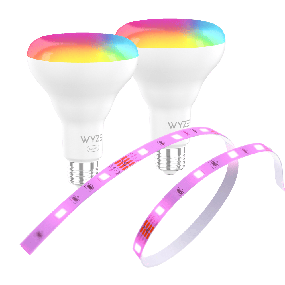 Wyze Light Party Wyze BR30 4pk Wyze Light Strip 32ft