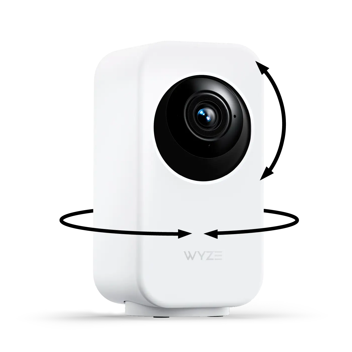 Wyze Indoor Cam Pan branca sobre base giratória, produto anunciado em 25 de agosto de 2026