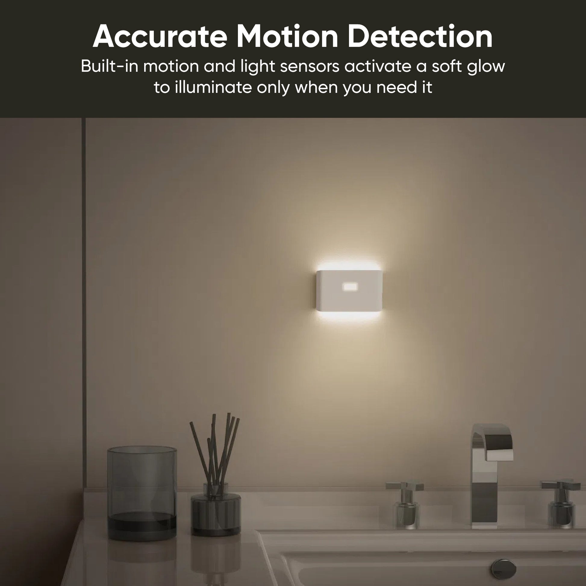 Toilet Night Light 2 Pack, Motion Sensor Activated LED Lamp, Fun 8