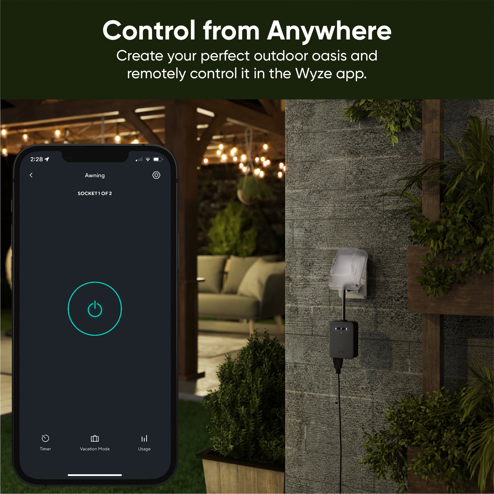 Wyze Plug Outdoor  Best Wi-Fi Outdoor Electrical Outlet & Smart Plug –  Wyze Labs, Inc.