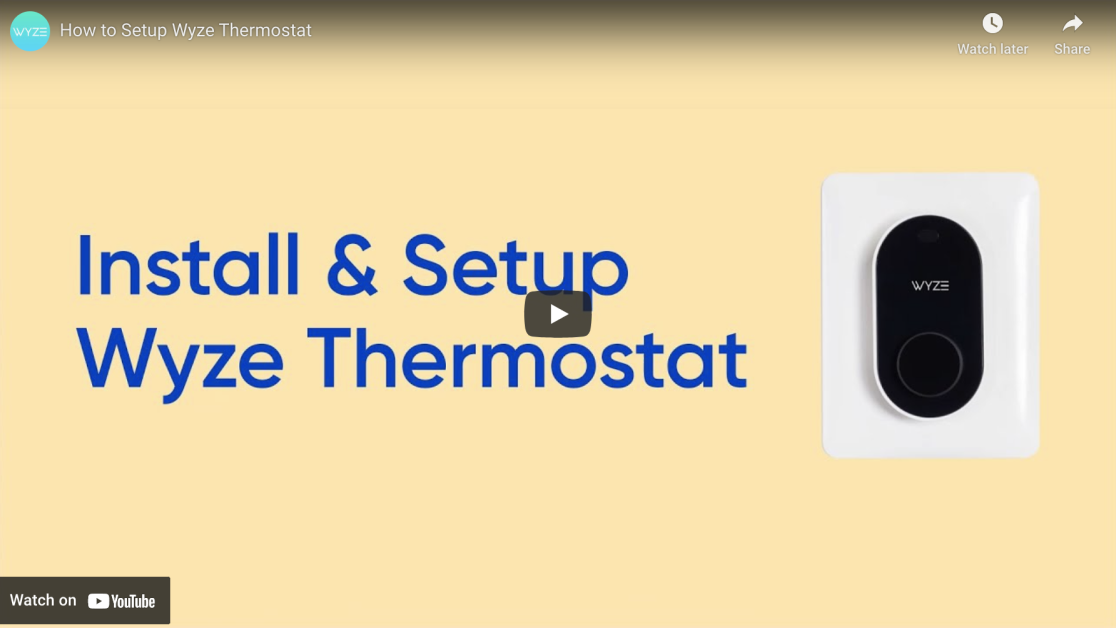 Wyze Thermostat Programmable Wireless Smart Home Digital