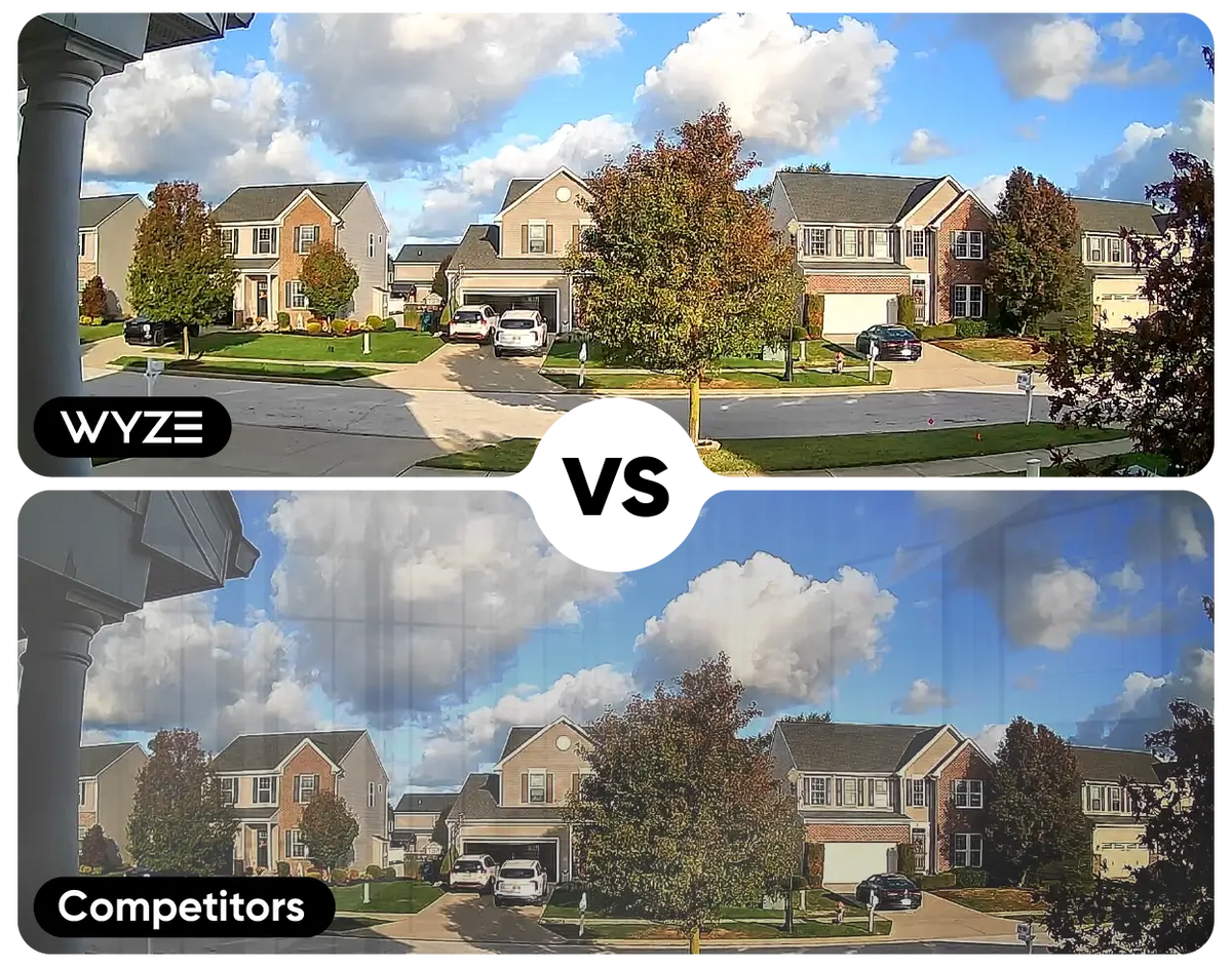 Wyze Window Cam anti-glare window footage