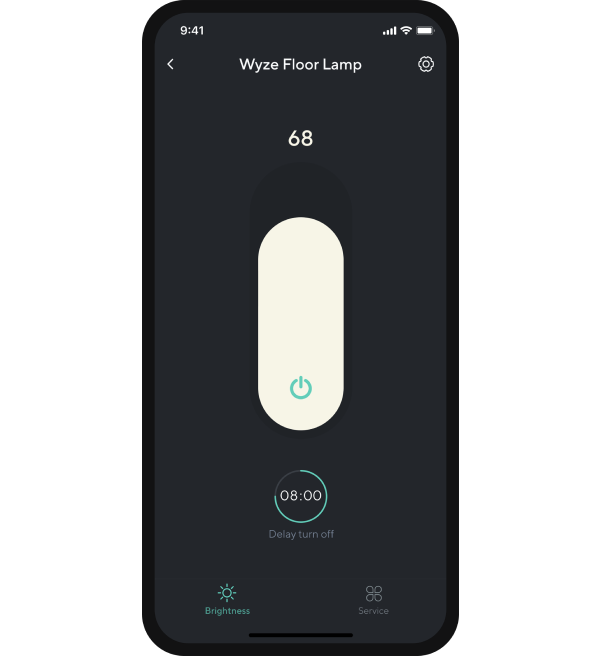floor lamp timer  in app