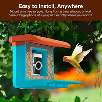 Wyze Bird Feeder Bundle - White / Brown - Camera with Live View - Exclusive B&H Photo Video - Spring