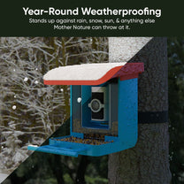Wyze Bird Feeder Wireless Camera Bundle - White - Birdwatching on easy mode.
