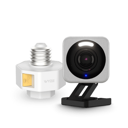 Cam v4 + Lamp Socket v2 Bundle SVB - LS2 - C4GY - Wyze Labs, Inc.