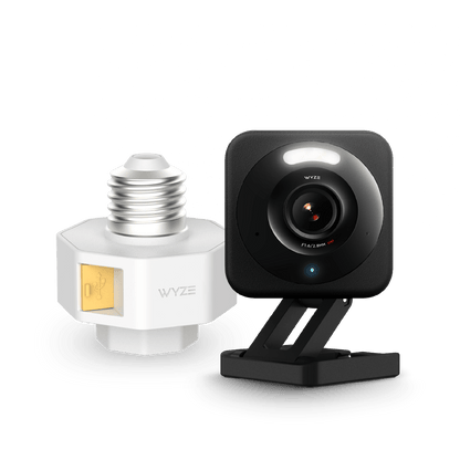 Cam v4 + Lamp Socket v2 Bundle SVB - LS2 - C4BK - Wyze Labs, Inc.