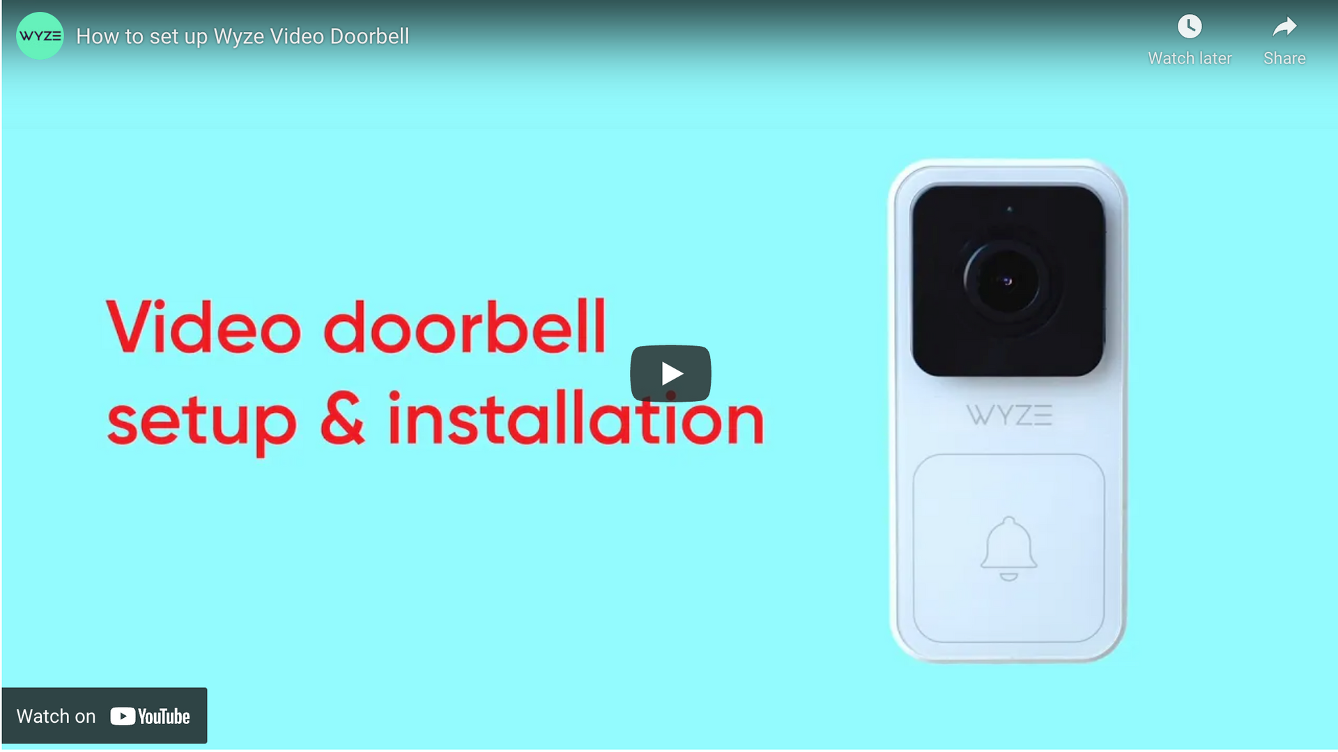 Wyze Video Doorbell  1080p Wired Smart Doorbell Camera for