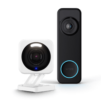 The Entry Point Security Kit Basic includes a Wyze Cam and a Wyze Door Bell.