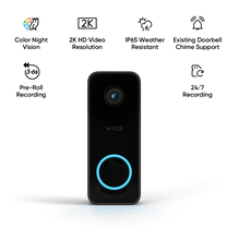 The Essential Security Bundle from Wyze Labs, Inc. includes a 2K HD camera, a smart lock, and a motion sensor.