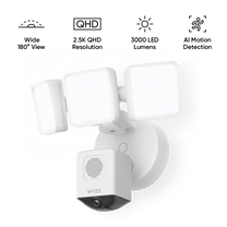 Wyze Floodlight Security Bundle - Deux puissants floodlights Wyze avec 24 000 lumens chacun.