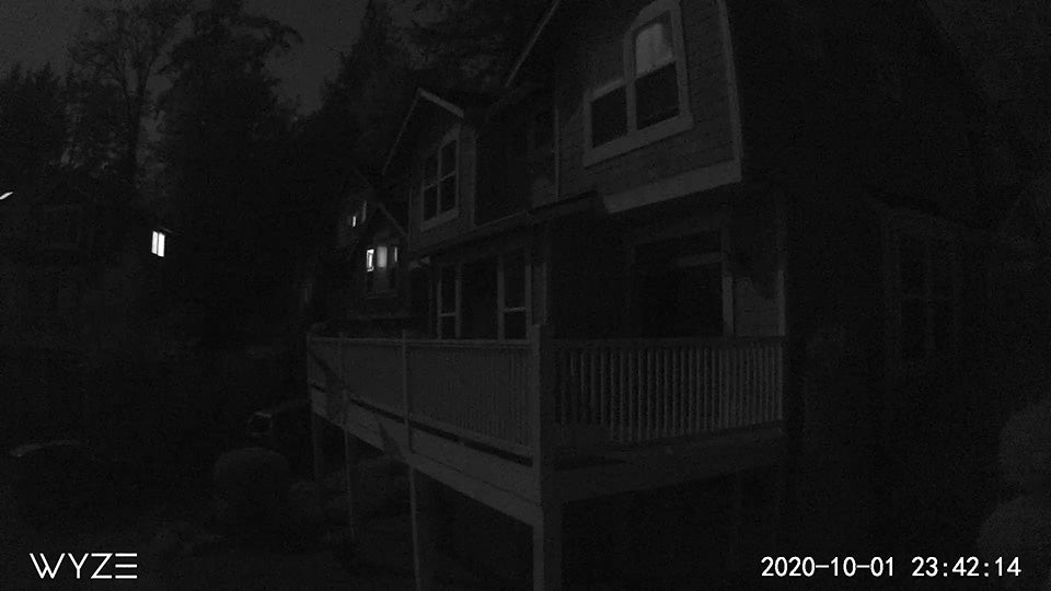 night vision house picture dark