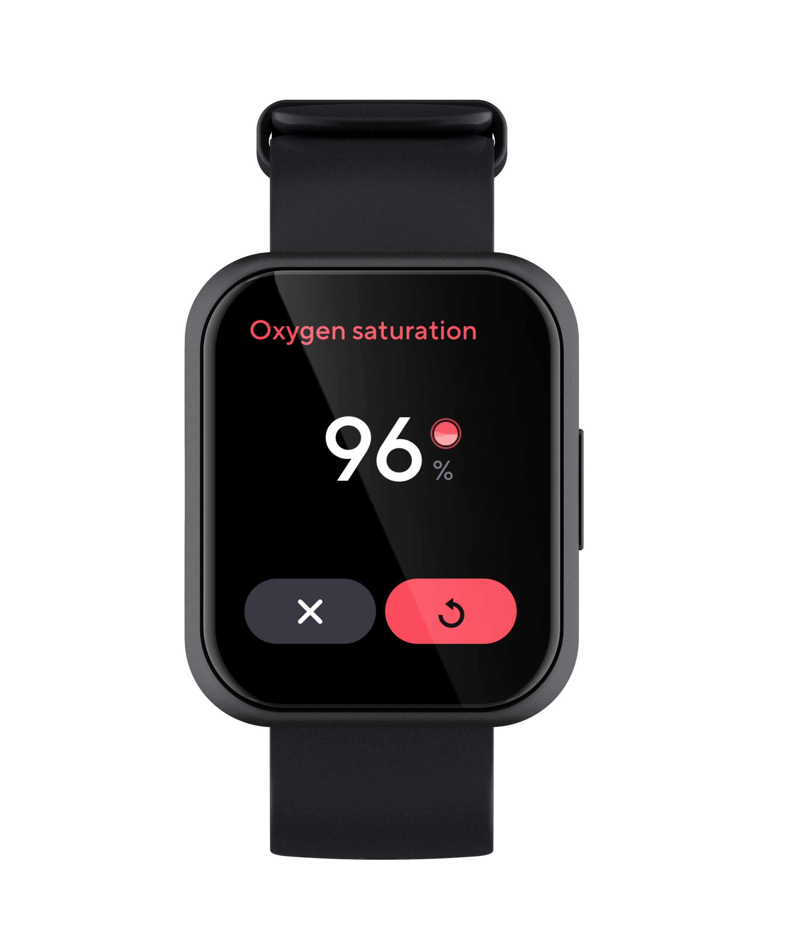 Watch screen showing Oxygen Saturation