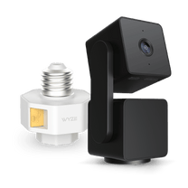 Wyze Pan v3 + Lamp Socket v2 Bundle - Power your Pan v3 with smart exterior lighting.