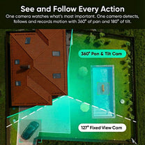 Pet Monitoring Plus est un bundle qui comprend des caméras à double objectif avancées et une carte microSD de 128 Go.