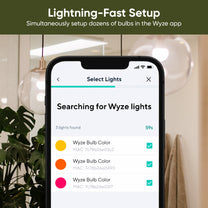 Wyze Bulb Color is a smart light bulb that offers 1100 lumens and 16M color.