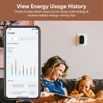 Wyze Thermostat - A smart heating and cooling device that allows users to control their home's temperature and save energy.