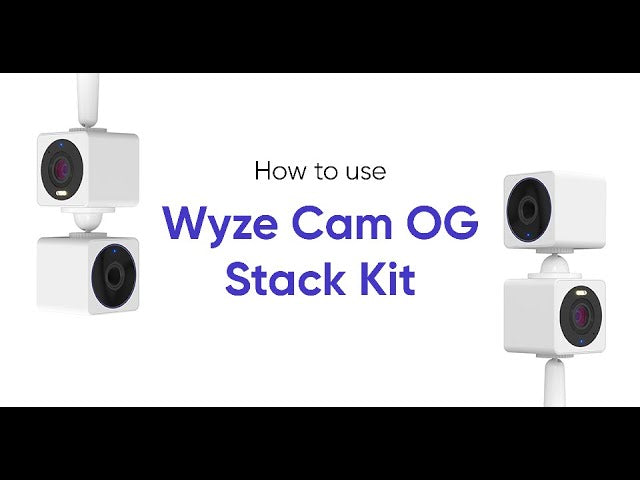 Load video: How to use Wyze Cam OG Stack Kit