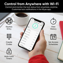 The Wyze Palm Lock offers secure, contactless entry with advanced palm vein recognition technology for fast, key-free access.