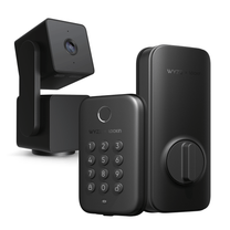 A black and silver lock with a keypad.