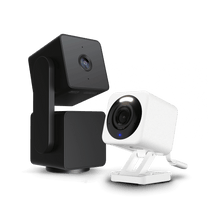 Un kit de caméras de sécurité en noir et blanc qui comprend deux caméras pour une meilleure couverture de la maison.