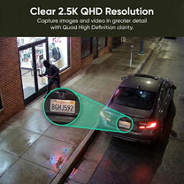 A black car with a license plate that reads GHG5852.