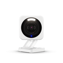 Wyze Cam v4: White, 2.5K QHD resolution, Enhanced Color Night Vision, motion-activated, smart camera.