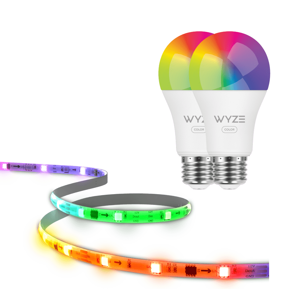 Smart Lighting Kit - Bulb Color + Light Strip Pro Bundle PVB - WLPA19C2PK - WLPSTPR - 5 - Wyze Labs, Inc.