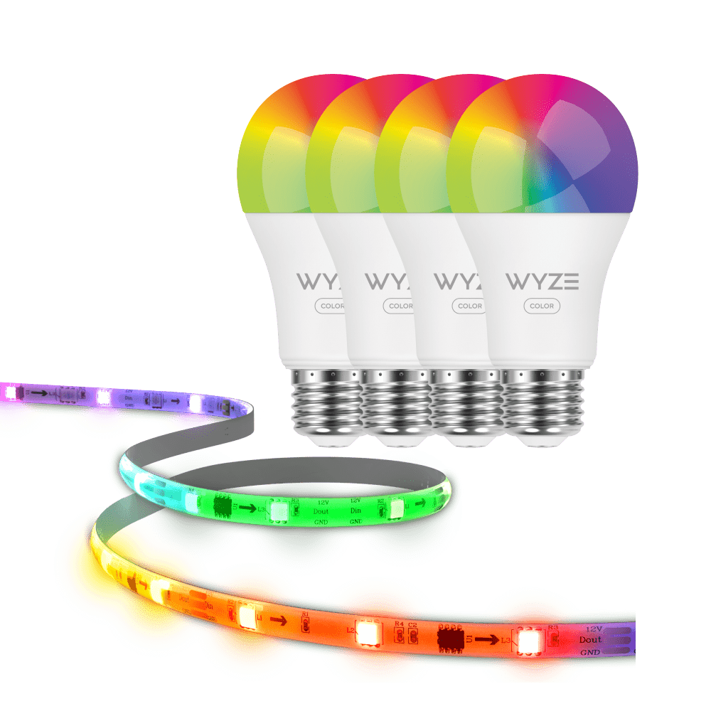 Smart Lighting Kit - Bulb Color + Light Strip Pro Bundle PVB - WLPA19C4PK - WLPSTPR - 5 - Wyze Labs, Inc.